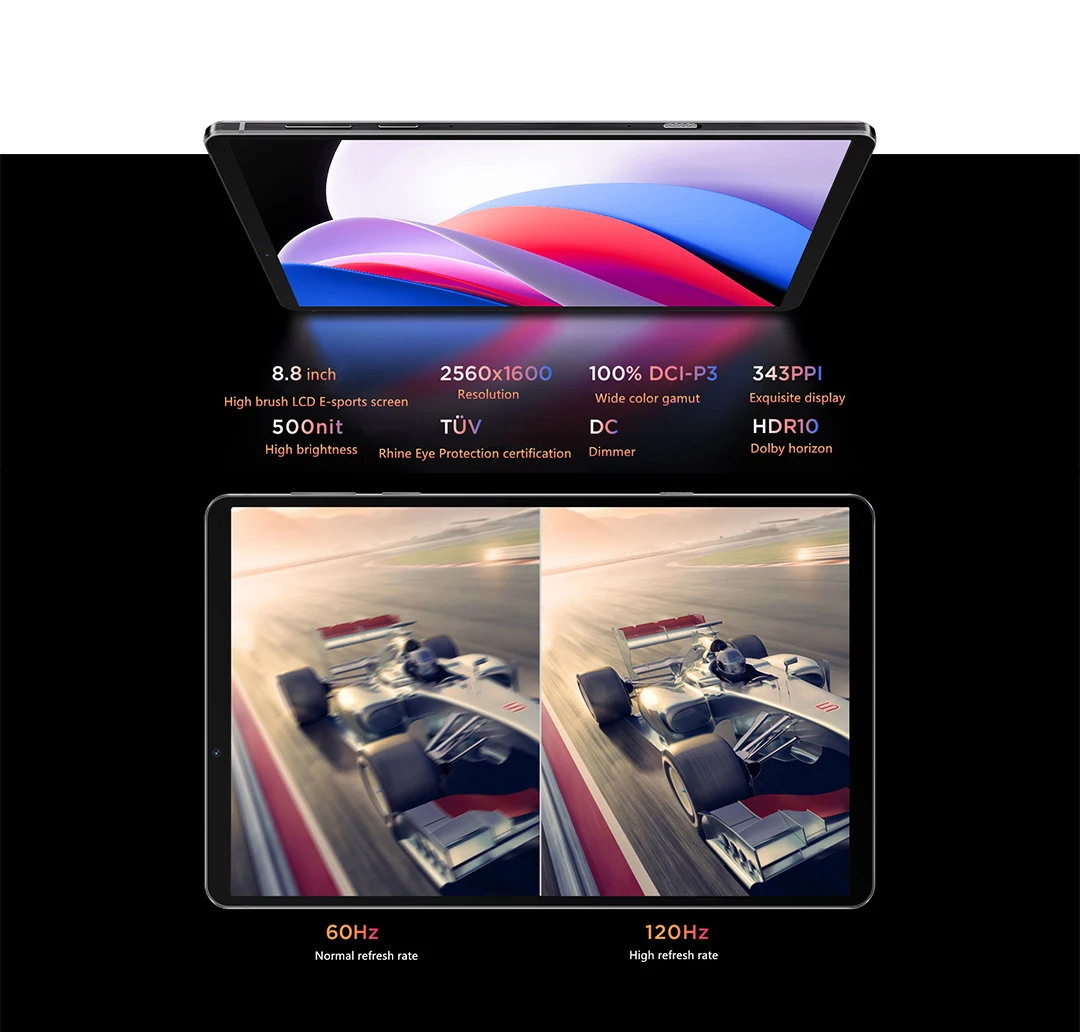 Global Firmware Iconic Brand LEGION Y700 Gaming Tablet Snapdragon 870 8.8inch 6550mAh 45W Charging 2560*1600 Tablet Android