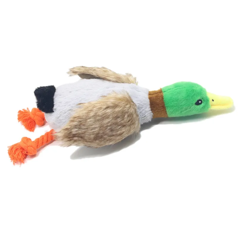 Description Picture 6 of itemCute Plush Duck Sound Toy Stuffed Squeaky Animal Squeak Dog Toy Cleaning Tooth Dog Chew Rope Toys Pet Dog Accessories Toys