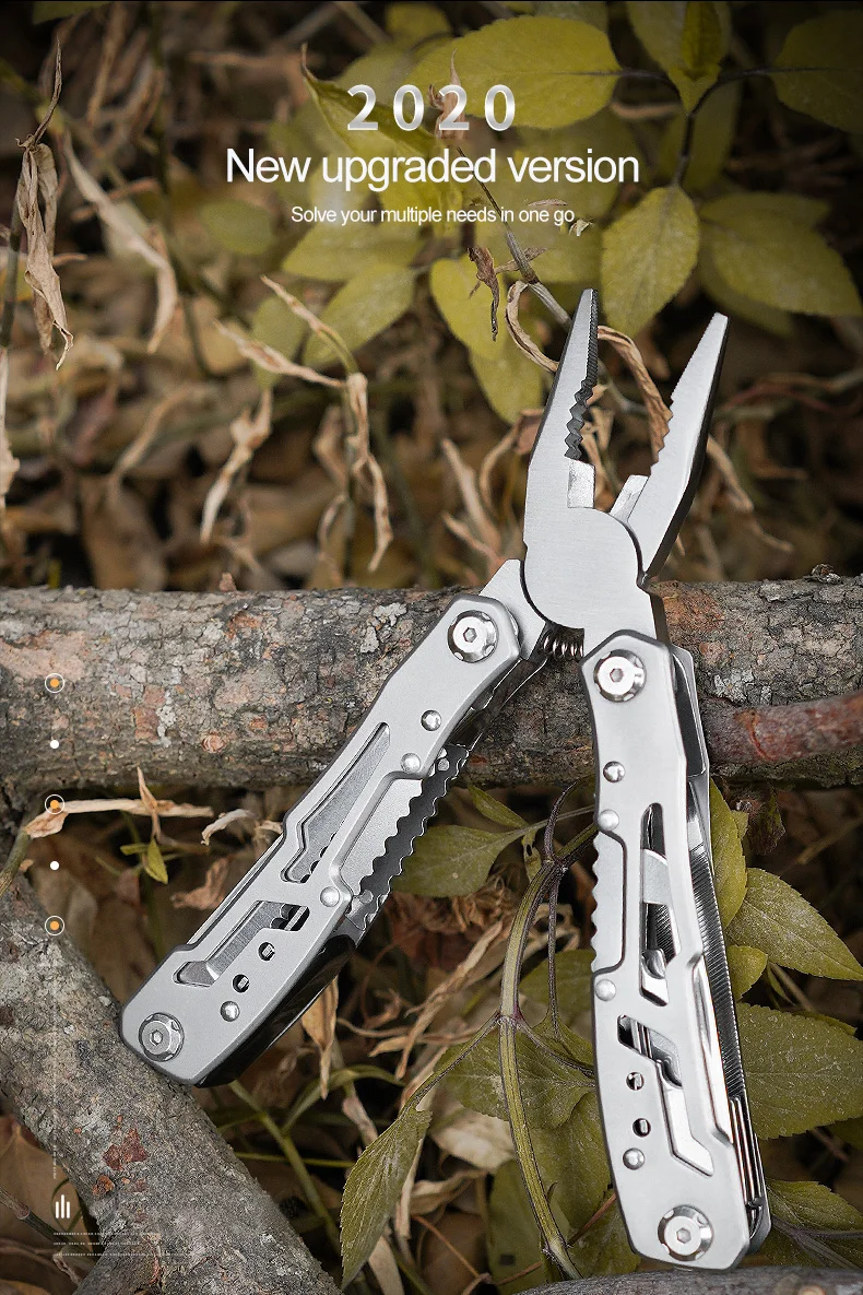 Description Picture 3 of itemMultifunction Folding Pliers Pocket Knife Pliers Outdoor Camping Survival Hunting Tools Stainless Steel Multi tool Pocket Knife