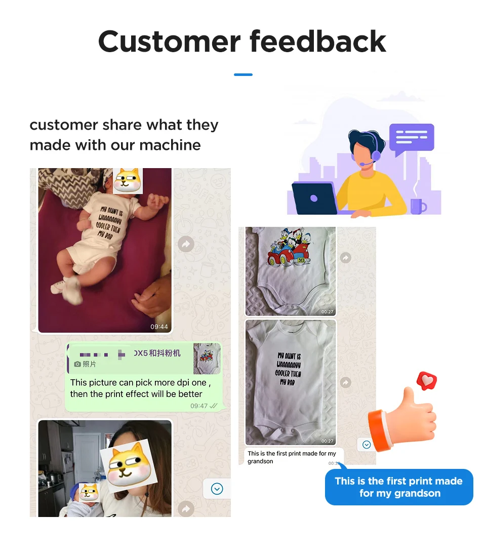Description Picture 4 of itemProcolored DTF Transfer Printer A3+ L1800 DTF Printer T Shirt Printing Machine With Curing Oven for Clothes Hoodies Jeans
