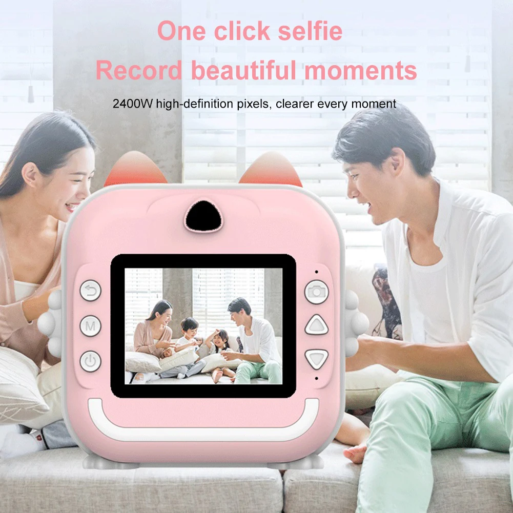 Description Picture 6 of itemKids Digital Photo Camera with Thermal Printer Instant Photo Printing Camera Video Recording Take Pictures Educational Toys