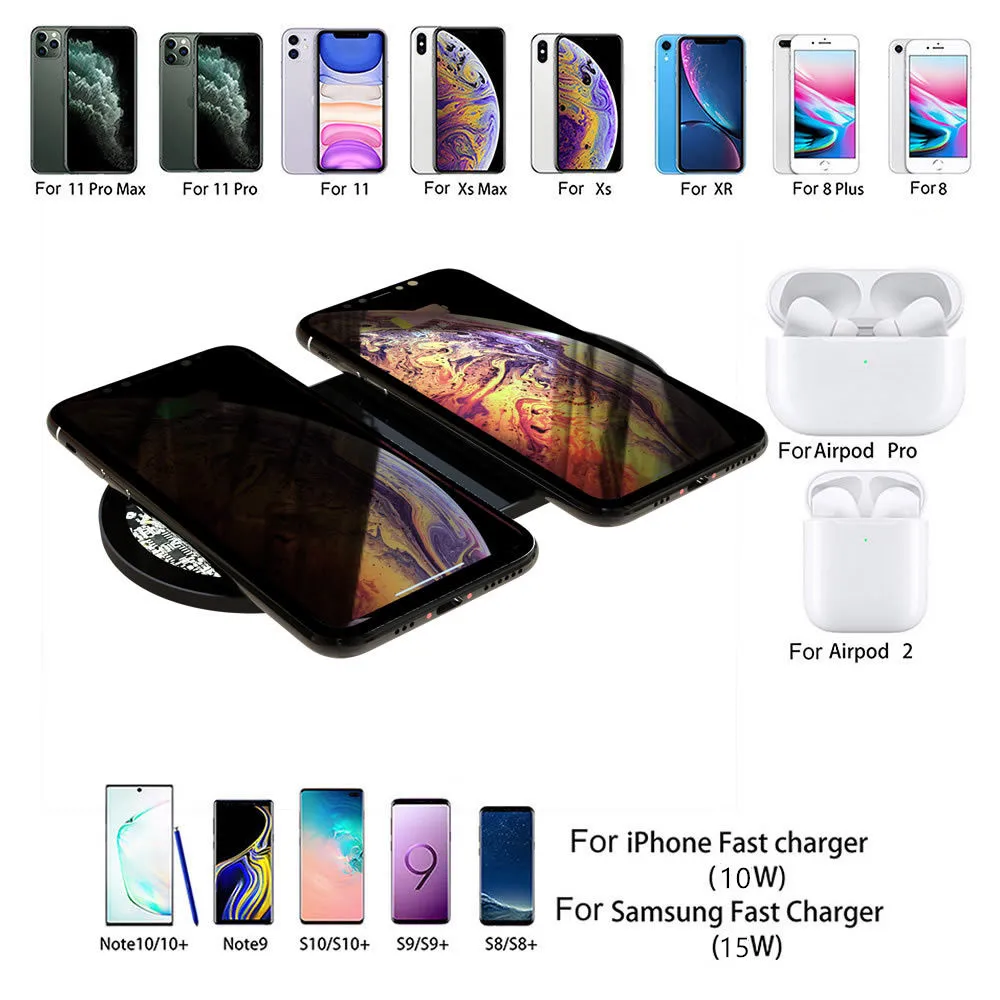 Description Picture 2 of item2 in 1 transparent Fast Wireless Charger 15W For iPhone 12 13 Qi Fast Charging for Samsung Iconic Brand Huawei For samsung watch