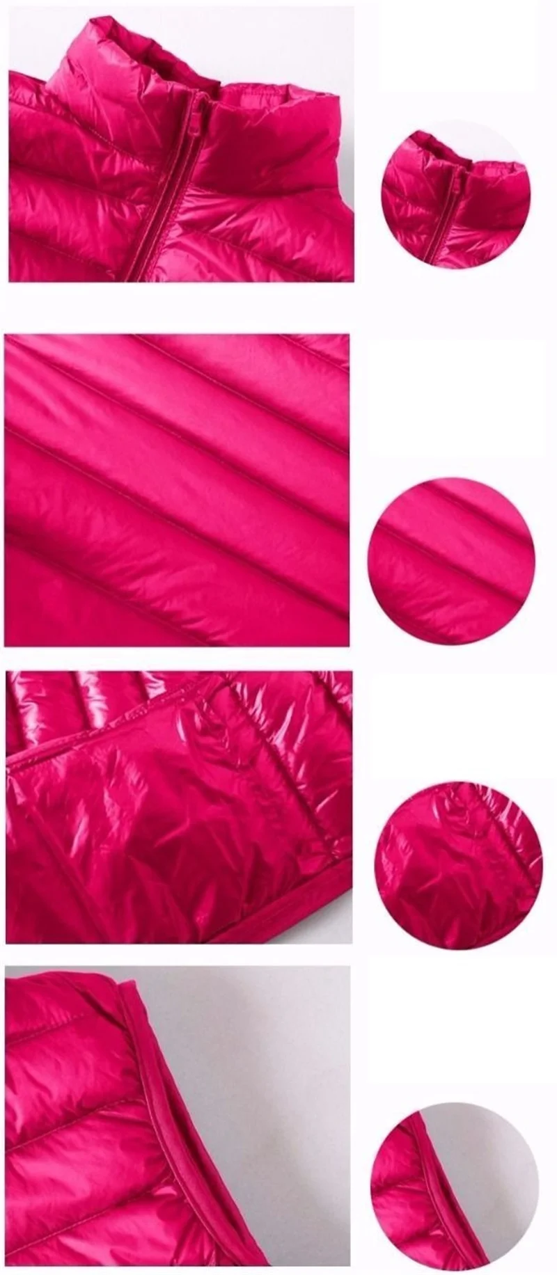 Description Picture 3 of itemUltralight Down Vest Women 2023 New Sleeveless Jacket Female White Duck Down Waistcoat Female Warm Puffer Jacket Outwear M-8XL