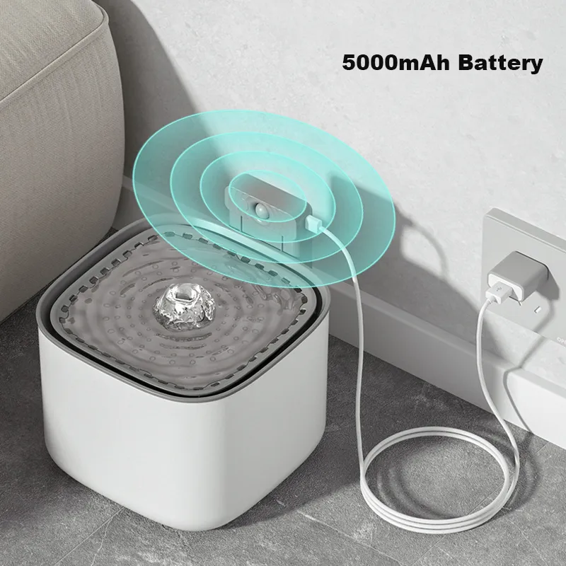 3L Wireless Sensor Cat Water Fountain Intelligent Water Dispenser For Cats Dog Drinker Automatic Filtering Pet Drinking Feeder