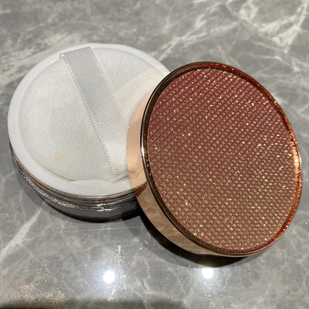 Description Picture 2 of itemNo Logo Highlighter Dust Powder sparkle Glitter Diamond Powder Shimmer Makeup for Face Body Highlight 15g Private label