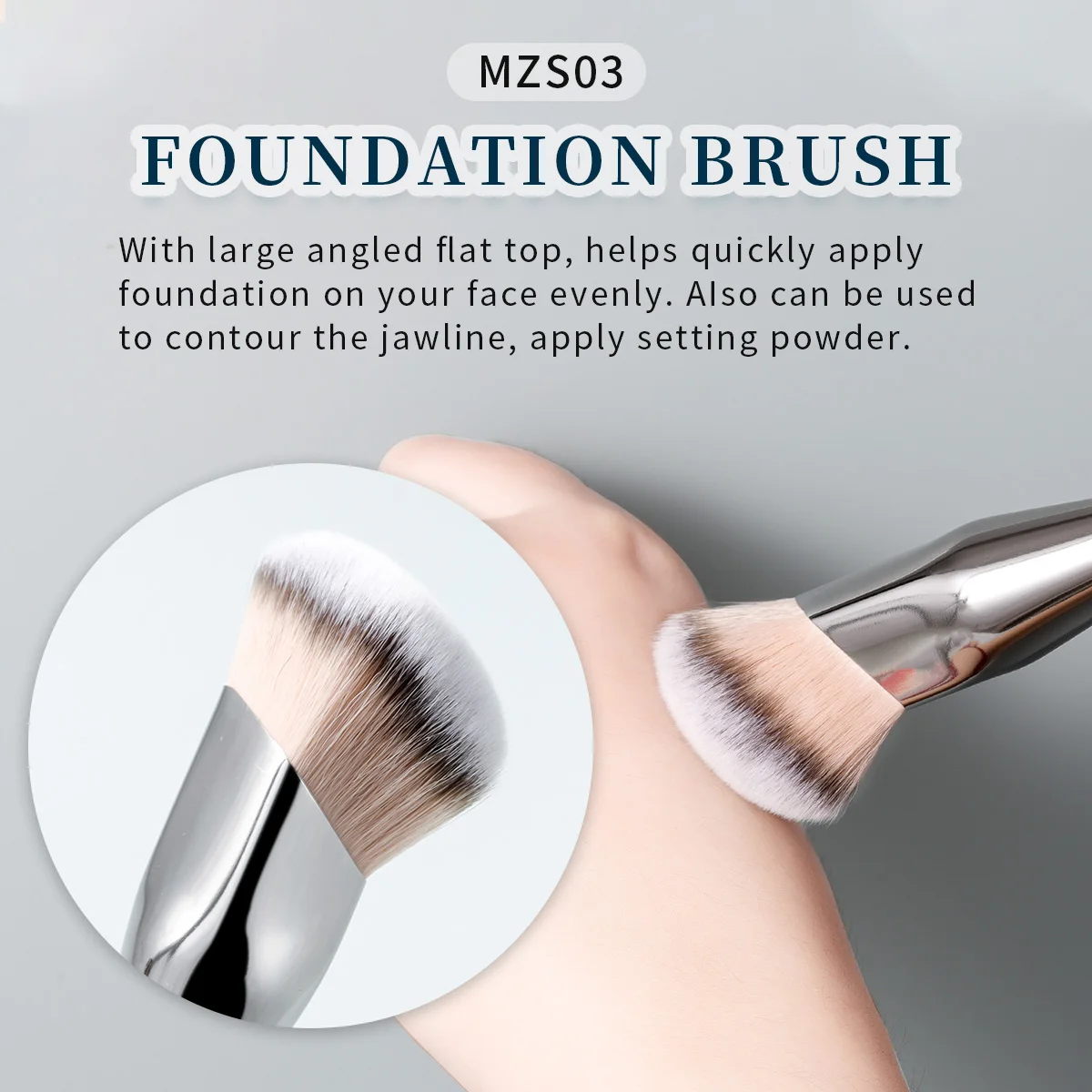 Description Picture 4 of itemOVW Foundation Brush Make Up Brush for Concealer Cosmetics Blusher BB Cream Contour Beauty tool