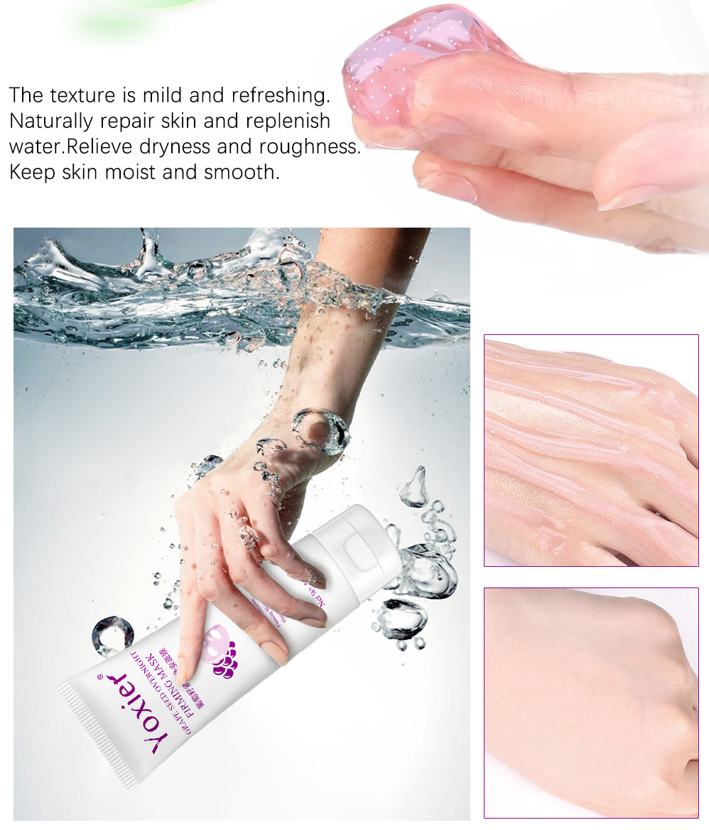 Description Picture 6 of itemYoxier Night Cream Mask Hyaluronic Acid Whitening Moisturizing Nourishing Mask Nutrition Repair The Skin Sleeping Firming Mask