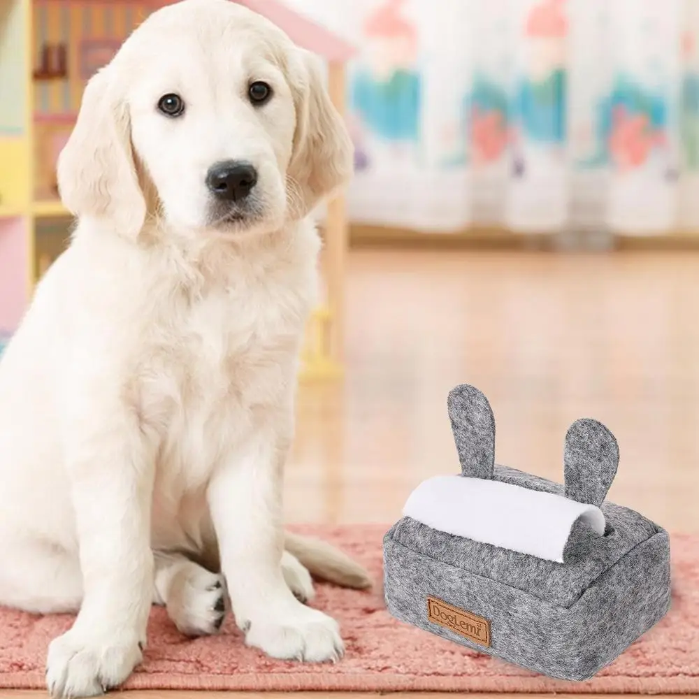 Description Picture 4 of itemDog Sniffing Toys Hide And Seek Tissue Box Snuffle Dog Toy Interactive Treat Dog Feeder Pet Toys Nosework Training Toy For Cats