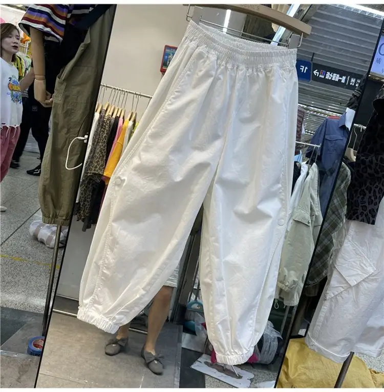 Description Picture 3 of itemDeeptown 90s Vintage Women's Cargo Harem Pants Korean Streetwear Y2k Black Trousers Casual Baggy Joggers Harajuku Fashion Hippie