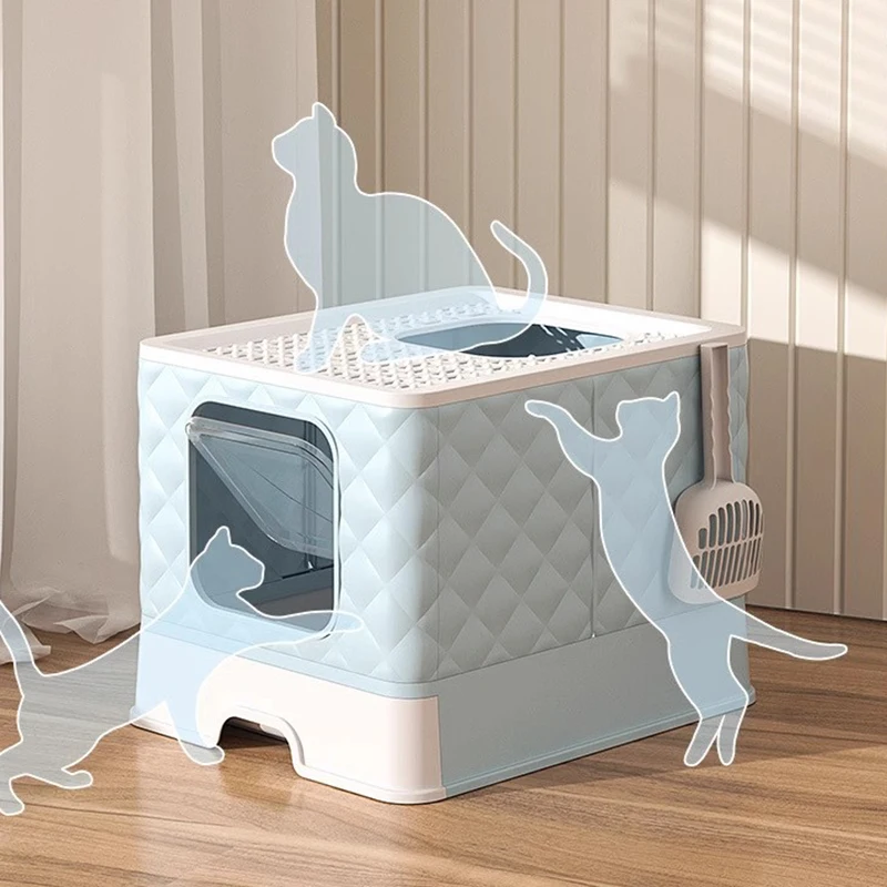 Pet Cat Nest House Villa Box Wear-resistant Kitten Puppy Sporting Scratching Board Cat Toilet Litter Pan Pet Cats Accessories