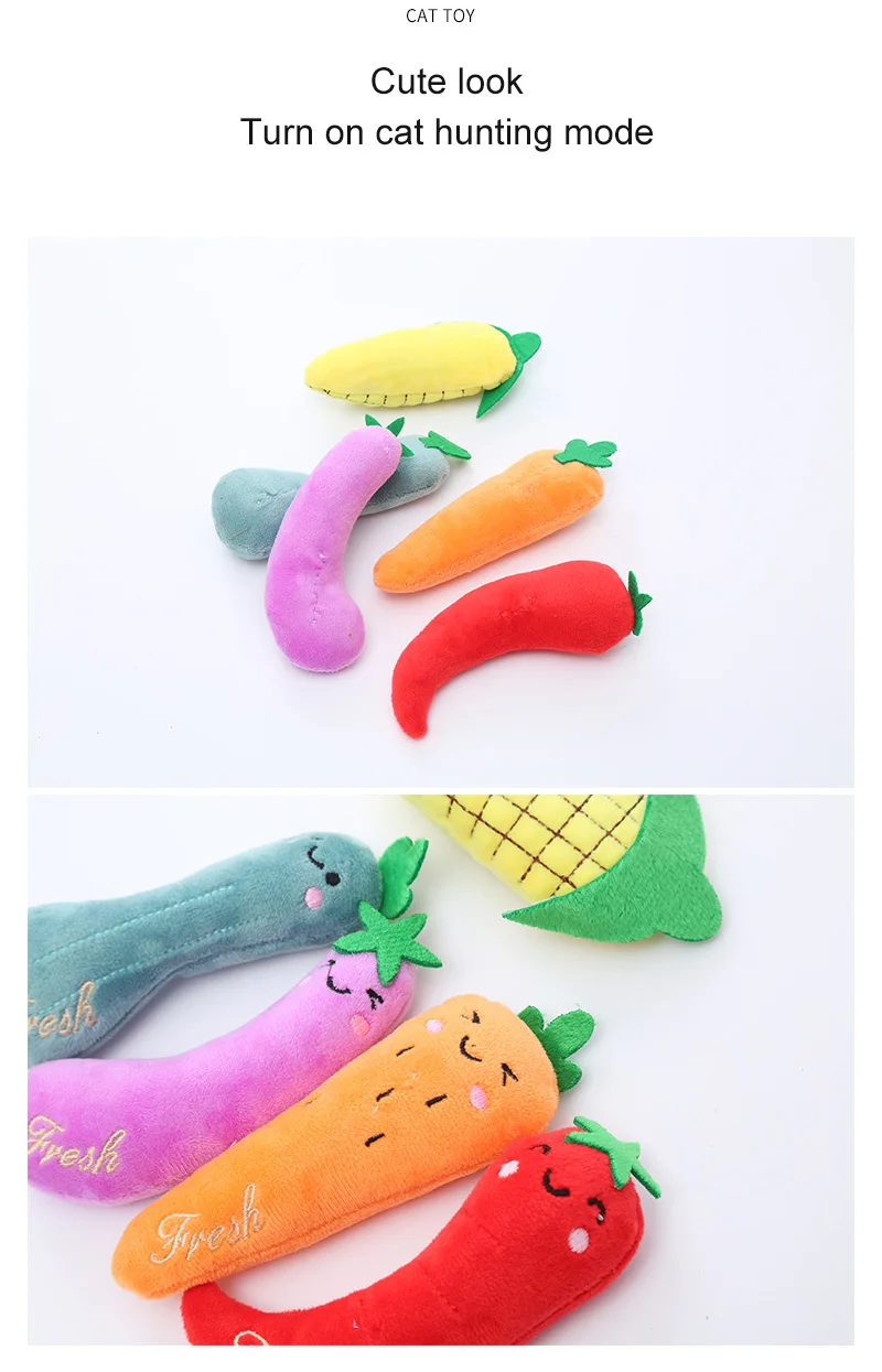 Description Picture 6 of item1/3/5PCS Vegetable Series Environmentally Friendly Entertaining Adorable Interactive Durable