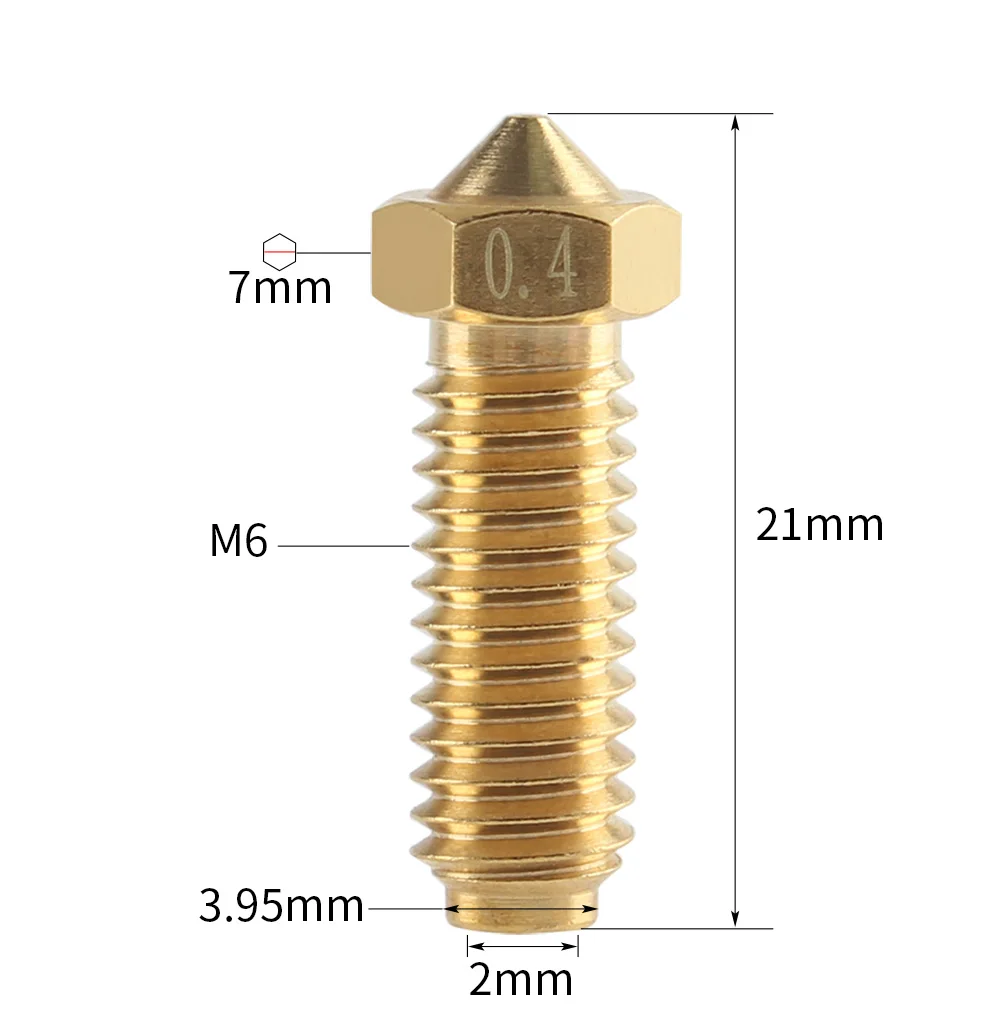 Description Picture 5 of itemFYSETC  1pcs 0.4MM Brass Nozzles For Anycubic Kobra 2 For 1.75mm Filament 3D Printer Hotend Nozzle