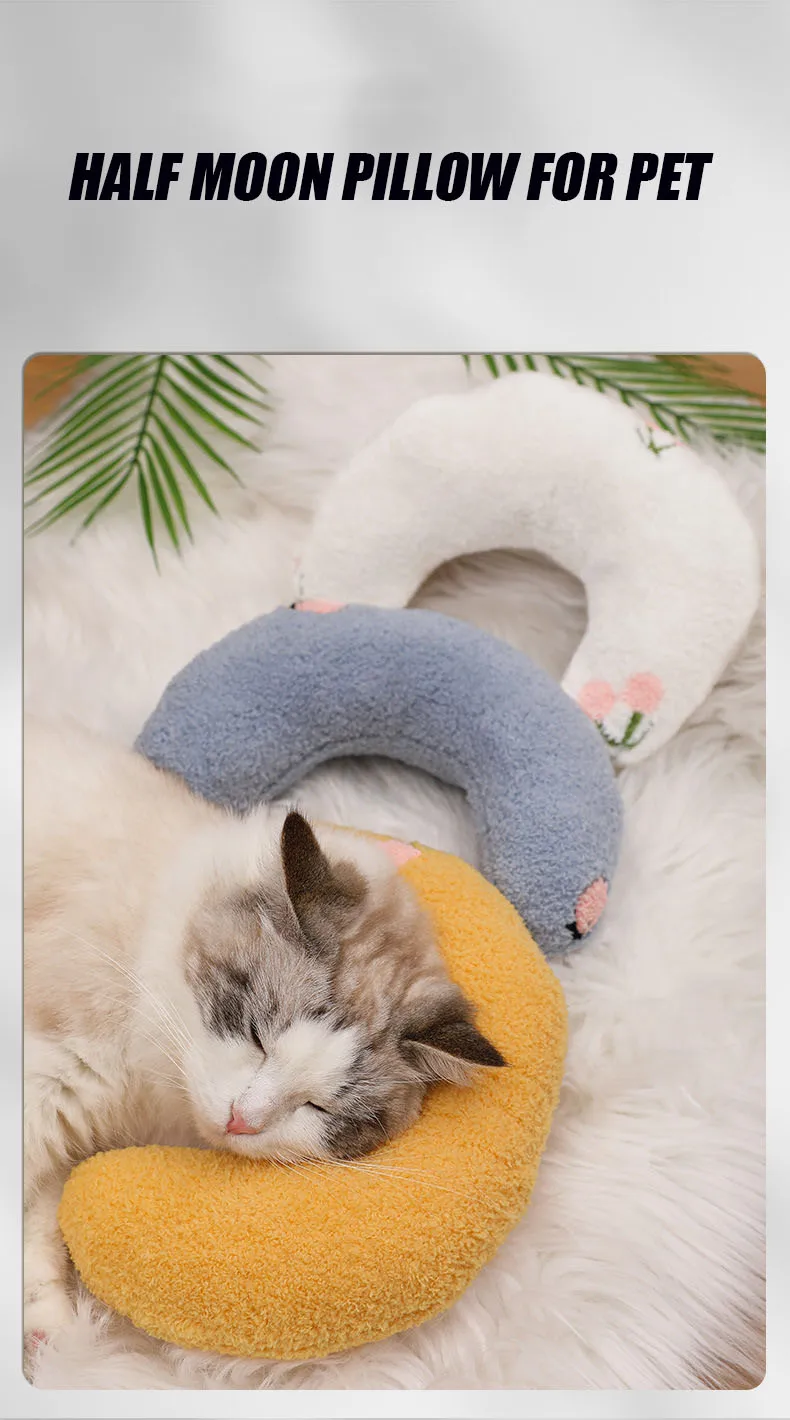 New small pillow for cats Fashion neck support Deep sleep dog U-shaped pillow Cat pillow Kitten head pillow dog pillow