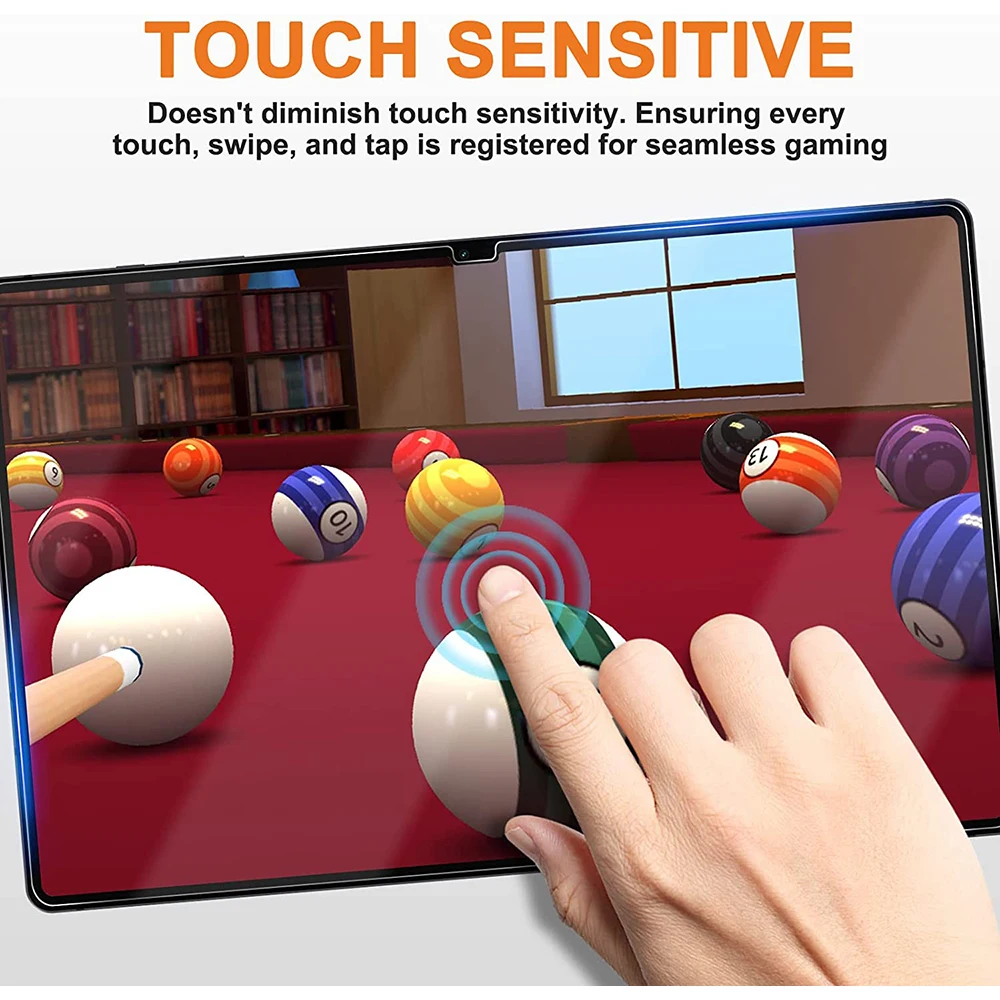 Description Picture 4 of item2PCS Scratch Proof Tempered Glass Screen Protector For Samsung Galaxy Tab S8 S8 Plus S8 Ultra S9 Ultra 11 12.4 14.6 Inches HD