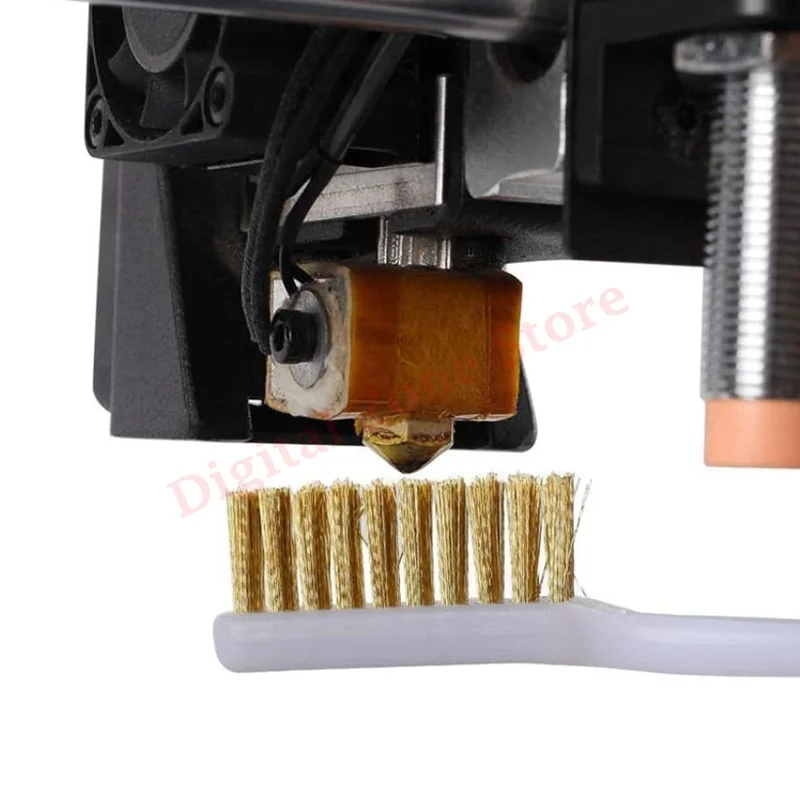 Description Picture 4 of item3Pcs 3D Printer Extruder Hotend Parts Nozzle Cleaning Tool Brass Toothbrush for Prusa i3/ Ender 3/ Ender 3 Pro/Mega i3
