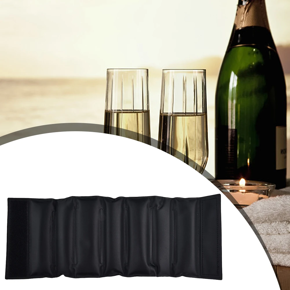 Description Picture 4 of item1 Pcs Red Wine Insulation Ice Pack Ice Pack Gel Cooling PVC Champagne Ice Pack Portable Liquor Ice Cold Tools