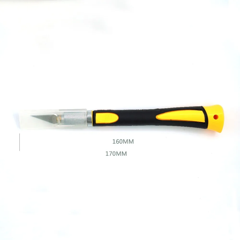 Description Picture 5 of itemNon-slip Metal Scalpel + 11 pcs SK5 Blades Wood Carving Knives Fruit Food Craft Sculpture Engraving Knife Hand Tools WL-9302S