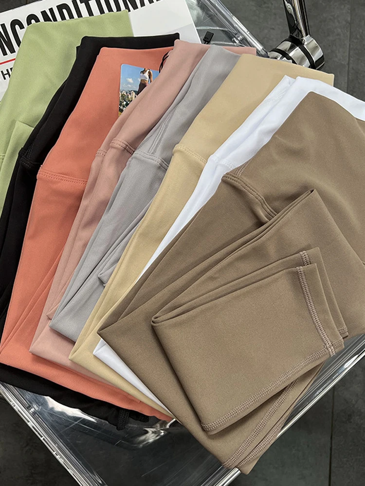 Description Picture 3 of itemLulu Women Yoga Pants High Waist Soft Sports Leggings Workouts Fitness Sport Trousers Gym Running Pants Thin Tights Legging