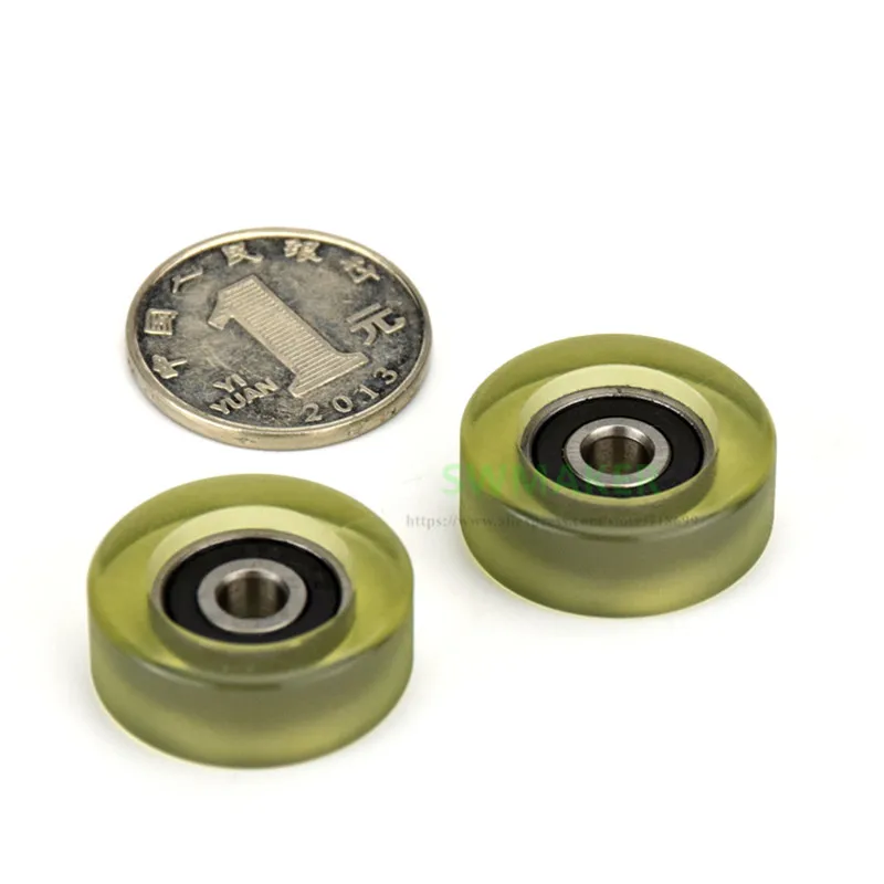 Description Picture 5 of item6*20*6mm F type 696zz rubber bearing pulley / roller, Pu soft polyurethane sorter, mute