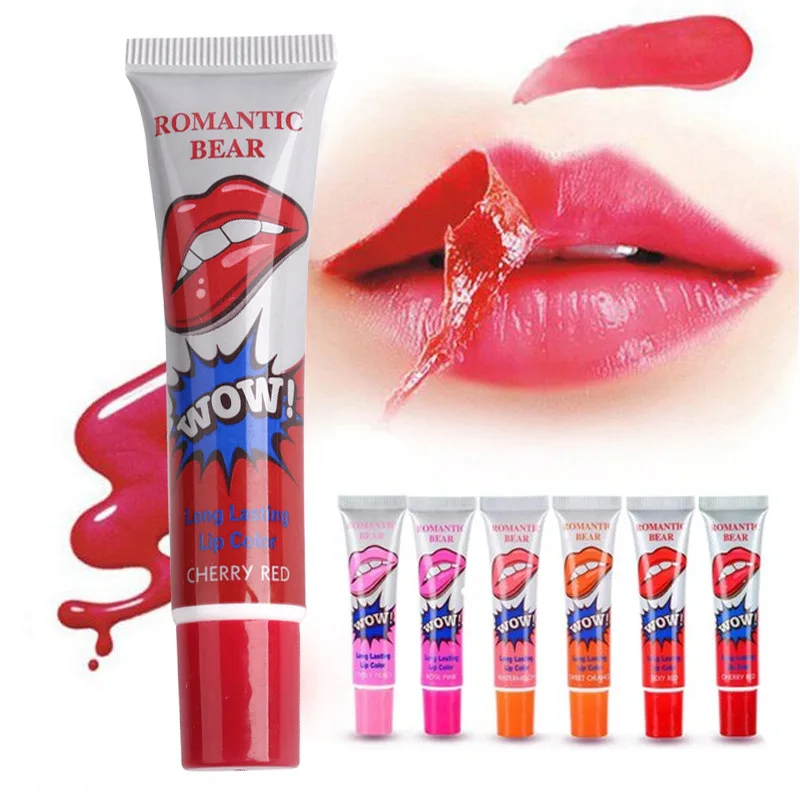 Description Picture 3 of item6 Color Peel Off Liquid Lipstick Waterproof Long Lasting Tear Lipstick Lip Gloss Women Sexy Makeup Tear Pull Lips Mask Cosmetic