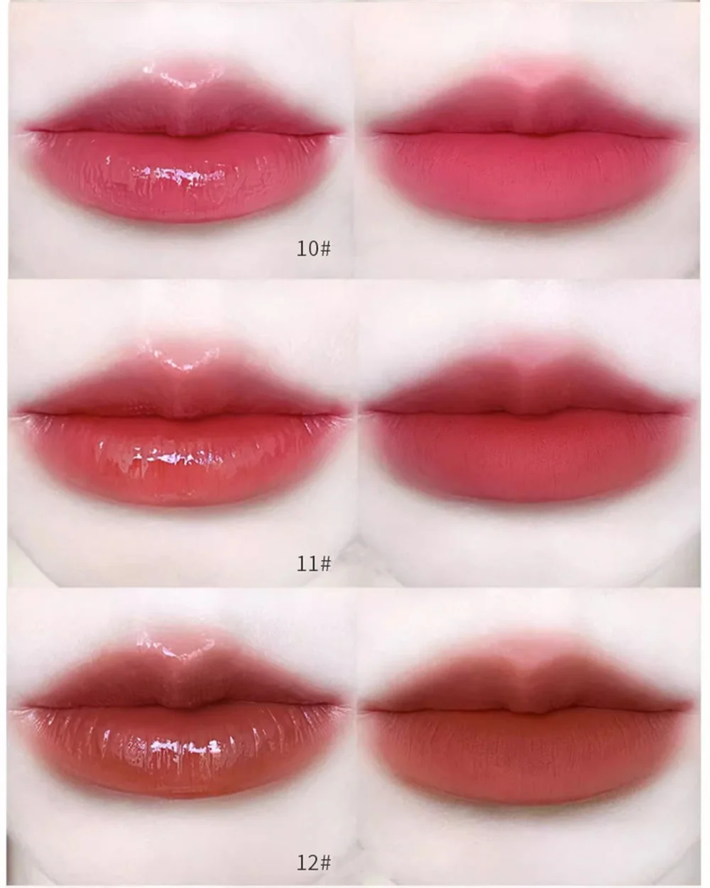 Description Picture 6 of item8 Color Mirror Water Lip Glaze Lip Gloss Makeup Waterproof Lasting Non-stick Cup White Matte Liquid Lipstick Women Cosmetic