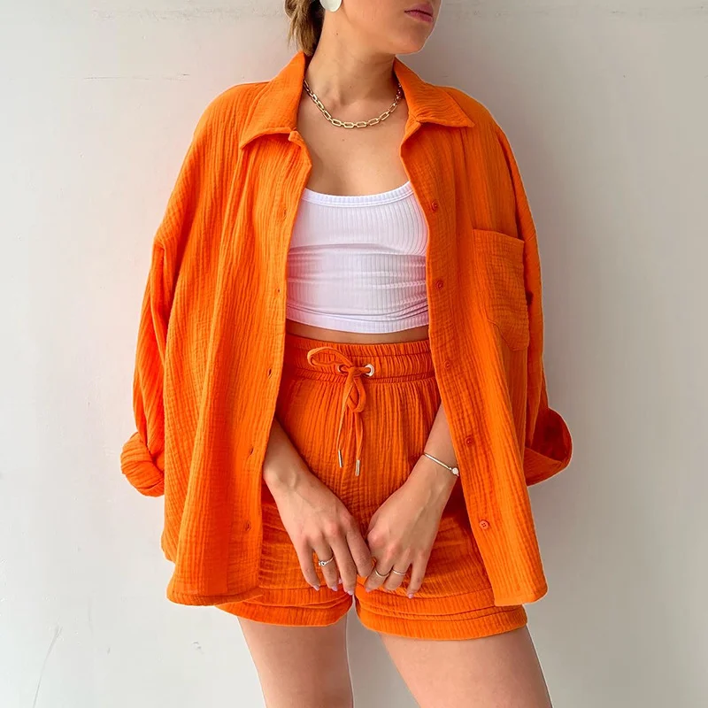 Description Picture 5 of itemTwo Piece Sets Womens Outifits  Women Clothing Short Sets Matching Sets Summer New Fashion Clothes Casual Vintage Streetwear