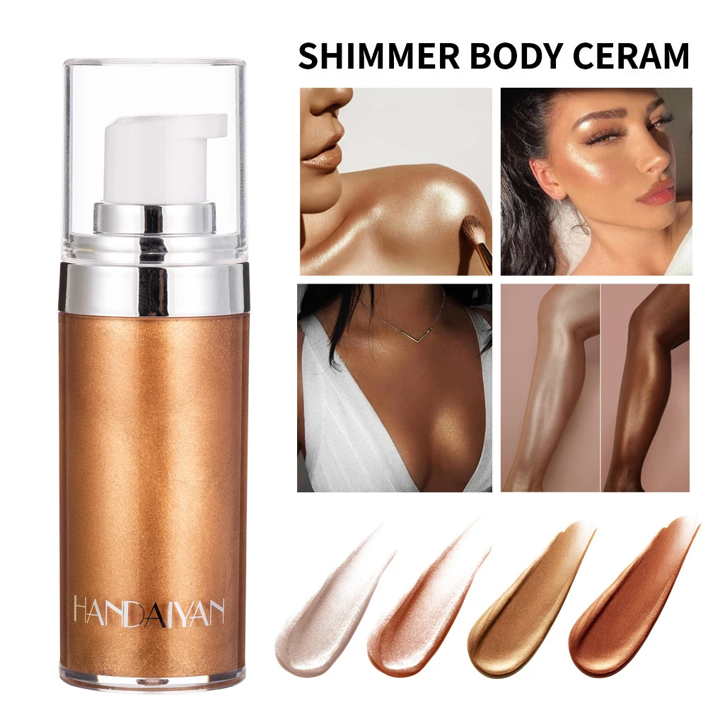 Description Picture 6 of item3D Highlighter Easy Coloring Face Body Contouring Makeup No Sticky Shimmer Liquid Long Lasting Brighten Modification Concealer