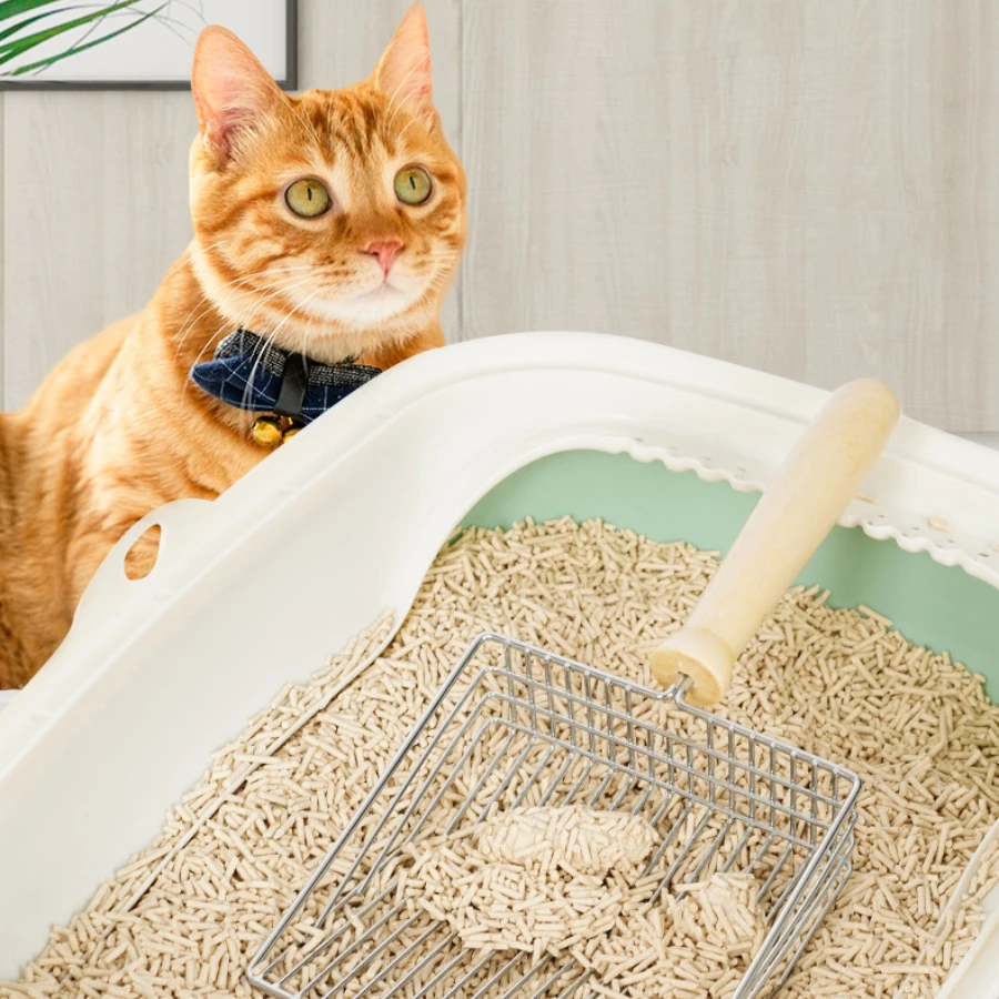 Description Picture 5 of itemQuality Stainless Steel Wooden Handle Not Easy To Rust Durable Washable Cat Excrement Poop Shovel