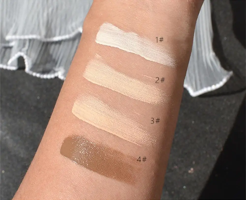 4 Colors Concealer Foundation Cream Cover Acne Spots Dark Circles Liquid Concealer Waterproof Wearing Face Makeup Concealer Tool