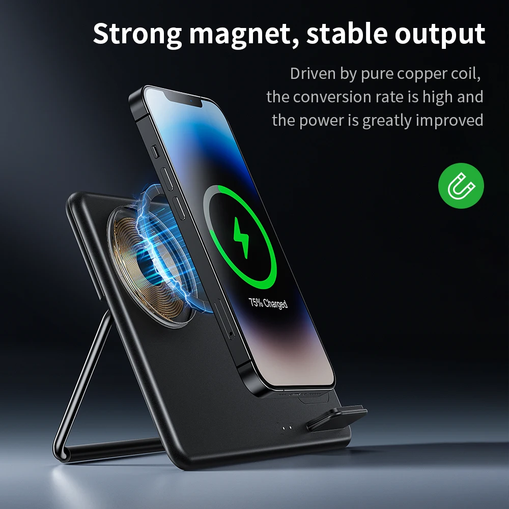 Description Picture 4 of itemHOCO 3-in-1 Qi Magnetic Wireless Charger For iPhone 14 13 12 Pro Max Wireless Charging Station For Apple Watch 1-8 SE/SE2 Ultra