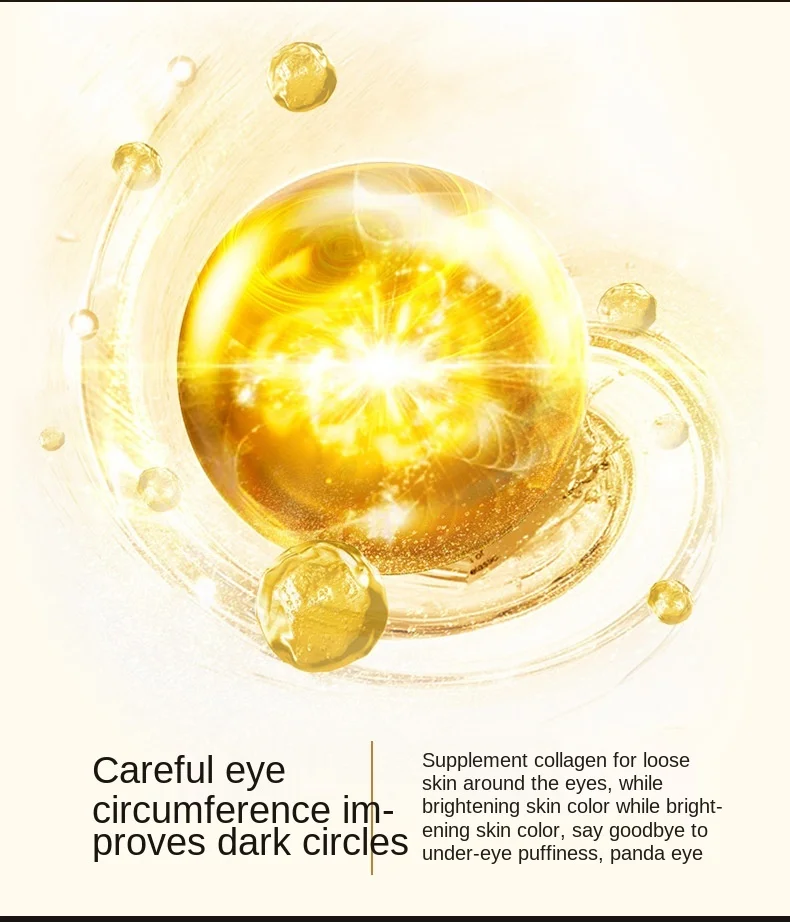 Description Picture 3 of item60pcs Hyaluronic Acid Repair Eye Patches Remove Dark Circles Moisturizing Mask Crystal Collagen Gel Skin Care