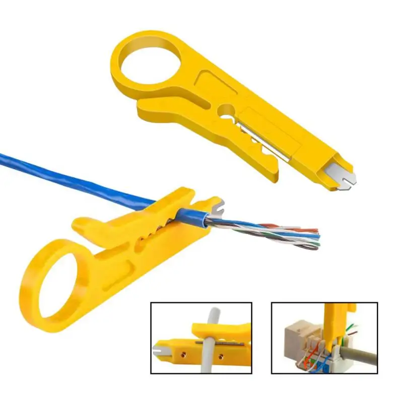 Description Picture 3 of itemMini Portable Wire Stripper Knife Crimper Pliers Crimping Tool Cable Stripping Wire Cutter Multifunction Electrician Tool Gadget