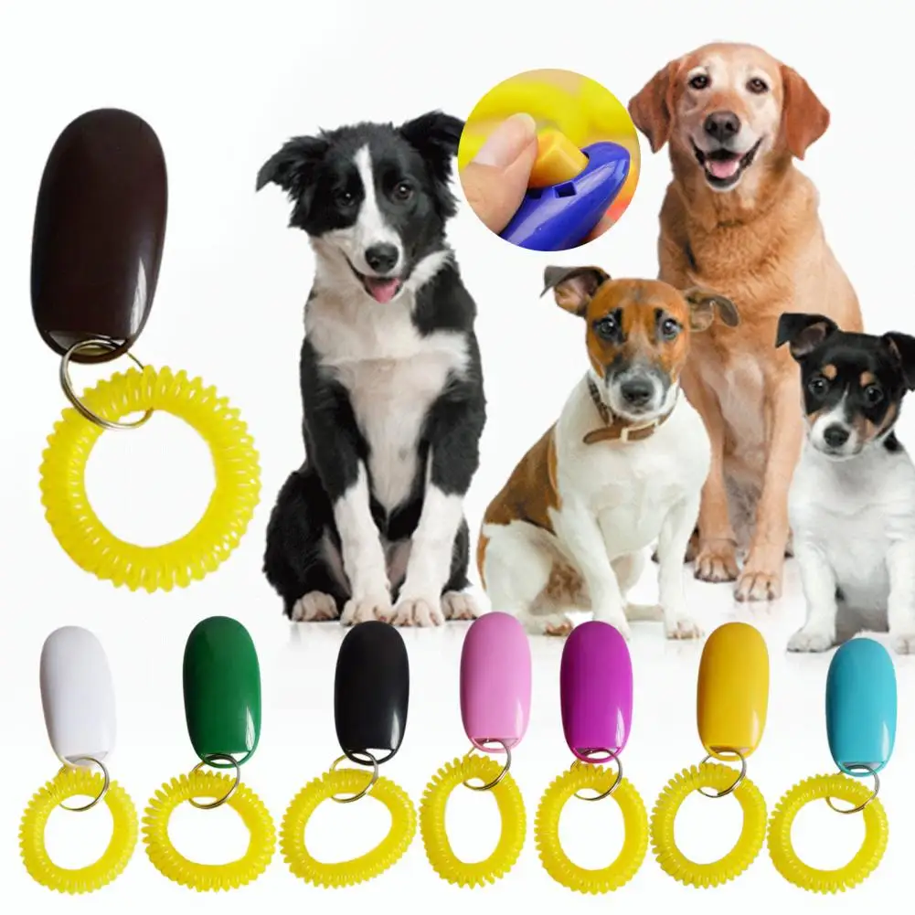Pet Training Clicker Convenient Stop Barking Exercise Professional Recall Dog Training Clicker Tool for Yard