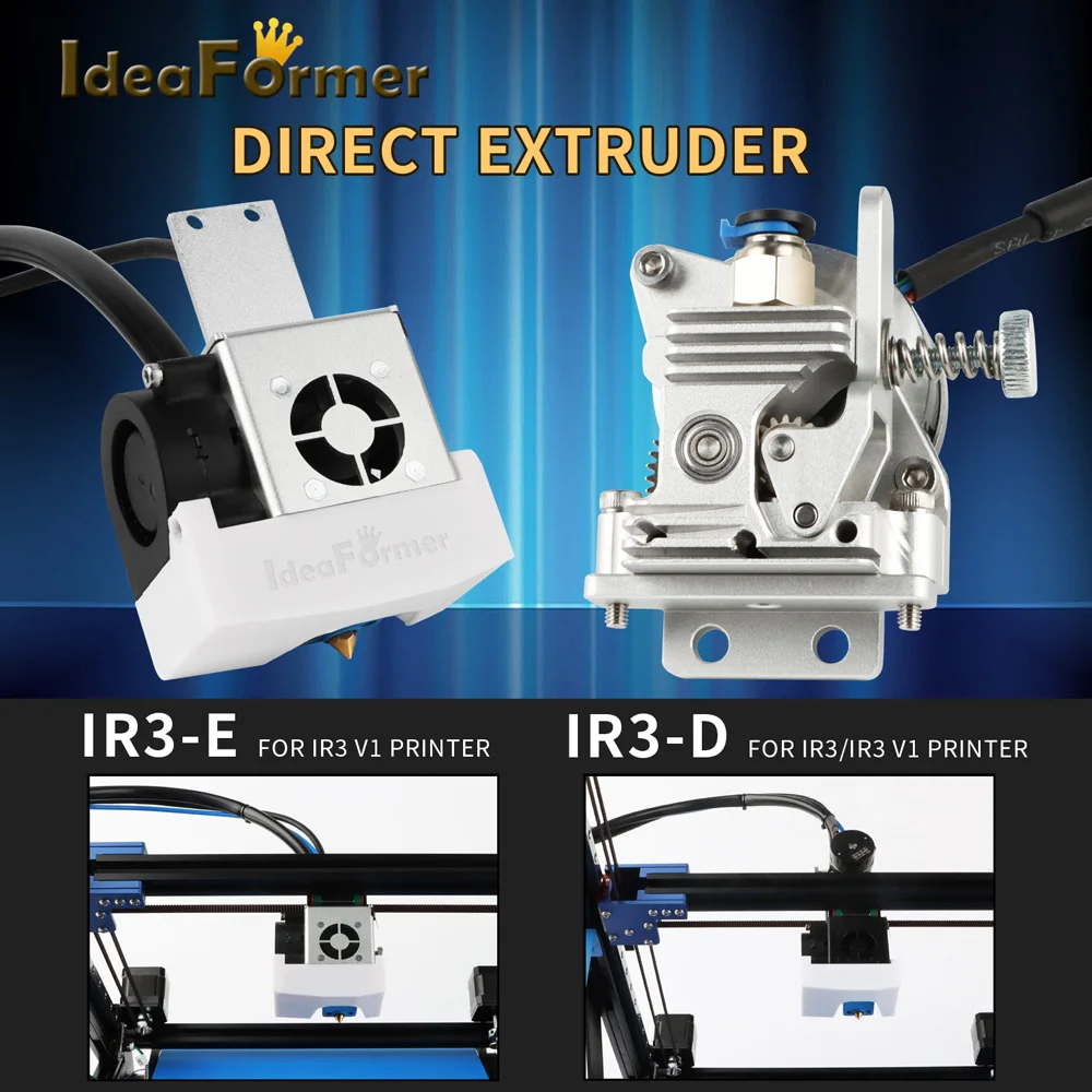 IR3 V1 Direct Extruder IR3-D / IR3-E Print Head Upgrade Double Gear High Quality For IdeaFormer IR3 V1 3D Printer Accessories