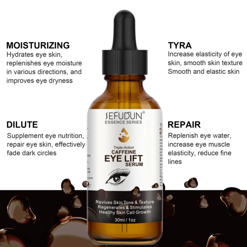 Description Picture 2 of itemSEFUDUN's New Coffee Eye Lifting Serum Smoothes Dark Circles, Moisturizes, Soothes And Anti-wrinkle Eye Care Anti-Aging