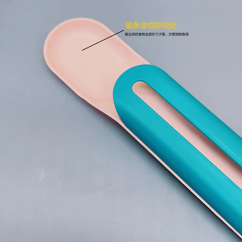 Description Picture 6 of itemCat feeder cat strip squeeze spoon pet liquid snack spoon liquid feeding food squeezer without residue cat feeder pet supplies