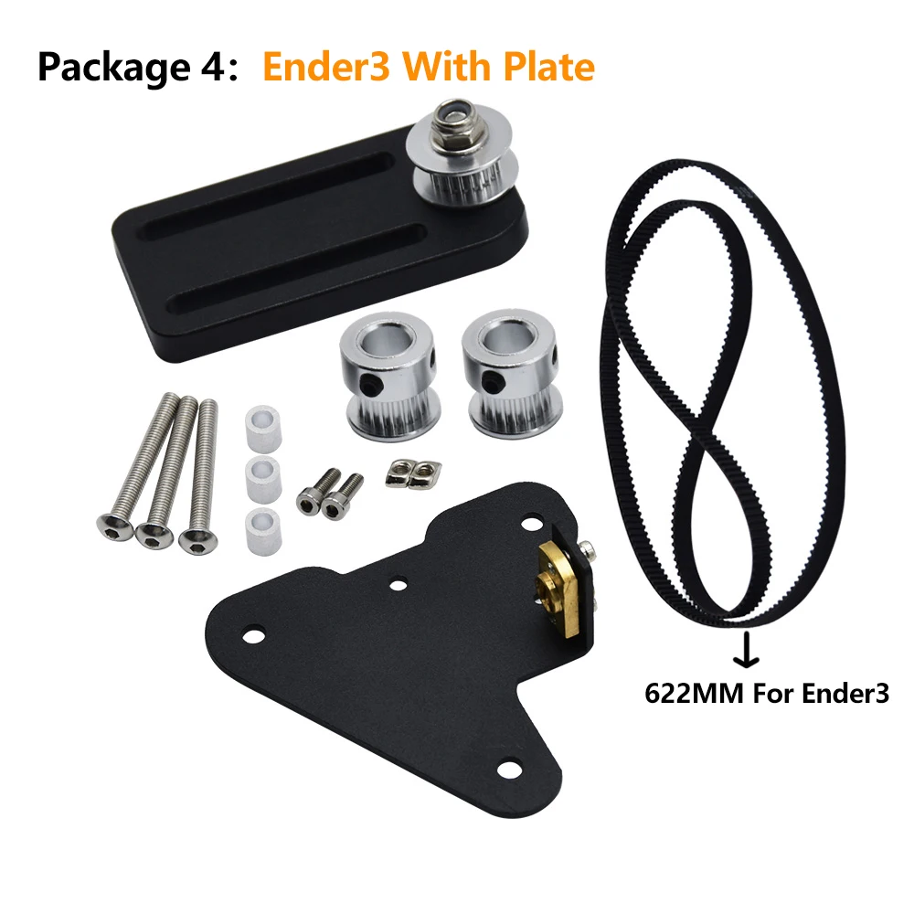 Description Picture 5 of itemZ Axis Kit For Ender 3/Pro/CR 10 Ender 3 V2 3d printer axis Timing belt 3D Printed Accessories Upgrade Kit Ring Belt Kit