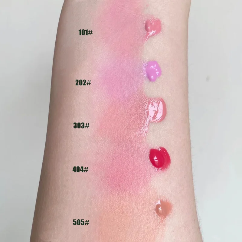 Description Picture 4 of itemWatery Blush Cream Brightening Moisturizing Peach Rouge Tint Professional Cosmetics Face Blusher Mud Lasting Cheek Blush Makeup