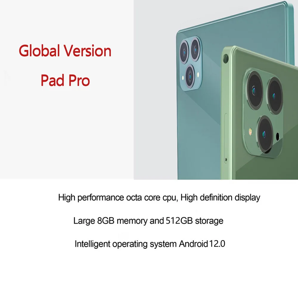 Description Picture 2 of itemBDF Pro 5G New 10.1 Inch Octa Core Android 12 Tablet 8GB RAM 512GB ROM 3G 4G LTE Dual SIM Dual 5G WiFi AI Speed-up Tablets