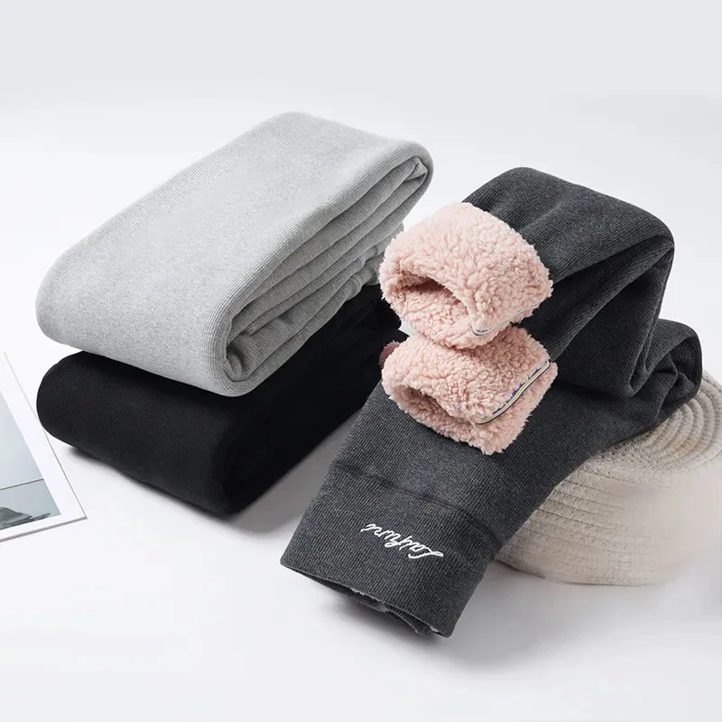 Description Picture 6 of itemExtra-thick Leggings Women's Velvet Thickening Outer Wear Threaded Slim Warm Pants Autumn and Winter Plus Wholesale