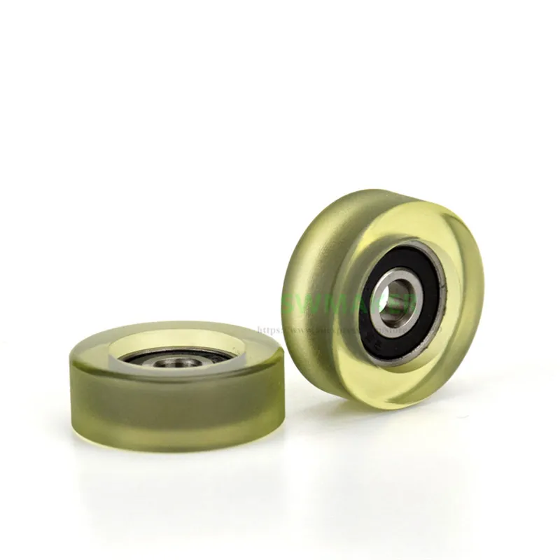 Description Picture 4 of item6*20*6mm F type 696zz rubber bearing pulley / roller, Pu soft polyurethane sorter, mute