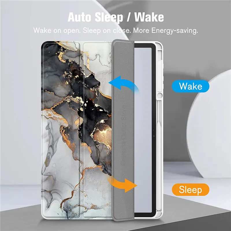 Description Picture 5 of itemFor Samsung Galaxy Tab S9 S8 S7 Plus FE 12.4 inch Case Transparent Back Tablet Cover For Tab S7 S8 11