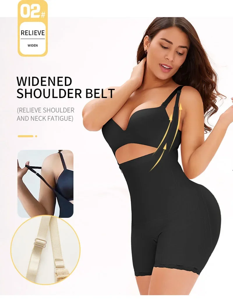Description Picture 6 of itemAfruliA High Compression Full Body Shaper Fajas Colombiana Girdles for Post-Surgical Use Slimming Sheath Waist Trainer Shapewear