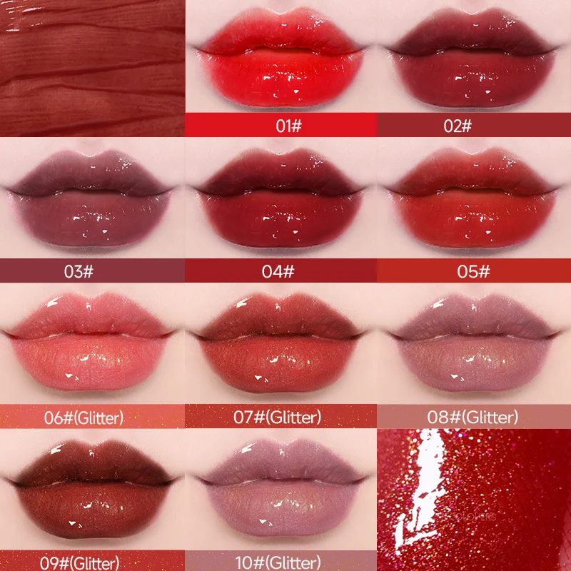 Description Picture 6 of itemMirror Lipstick Moisturizing Sexy Lips Plumper Long Lasting Shiny Lip Gloss Lip Tint Makeup Jelly Lip Glaze Korean Cosmetics