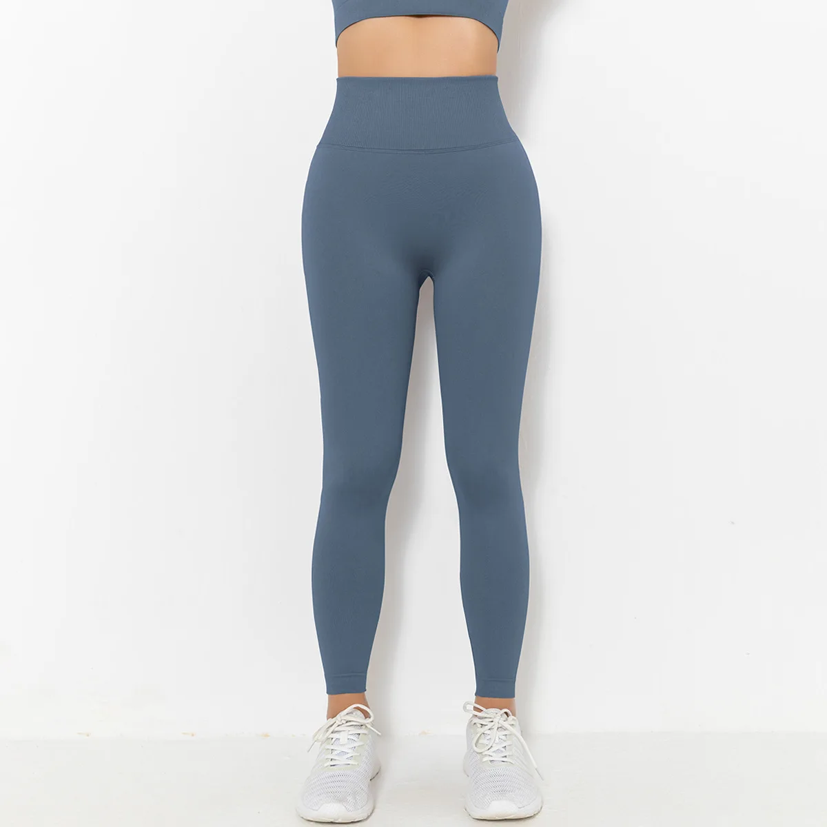 Description Picture 6 of itemFridayIn Elastic Seamless High Waist Yoga Pants Spandex Slim Butt Lift Sport Gym Wear Quick Dry Fitness Workout Tight Leggings