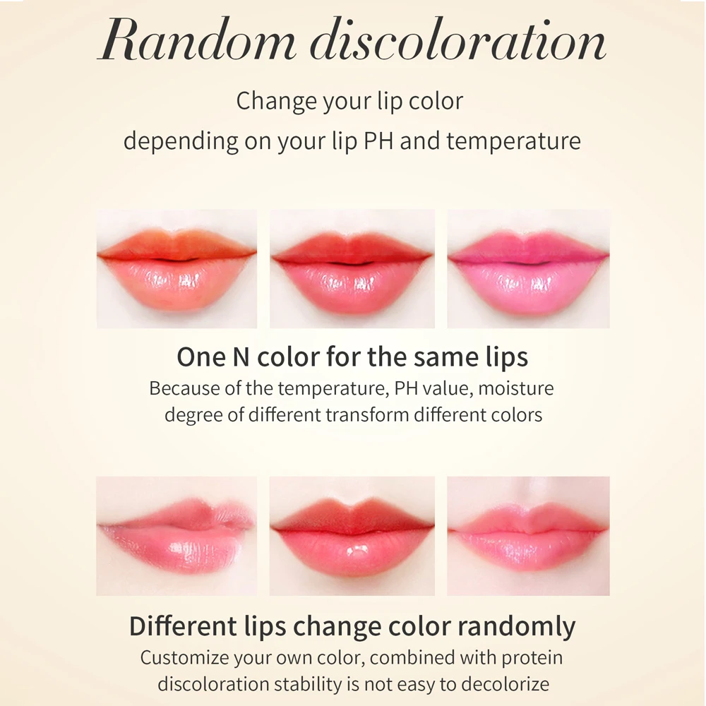 Description Picture 6 of itemFlower Jelly Flower Lipstick Color Change Waterproof Long Lasting Moisturizer Lip Balm Lips Care Women Lips Cosmetics 6 Colors