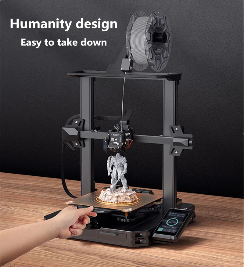 Description Picture 6 of itemEnder-3 S1 Pro Creative DIY Teaching Product Display Model FDM Melt Deposition Forming Automatic Leveling Silent 3D Printer