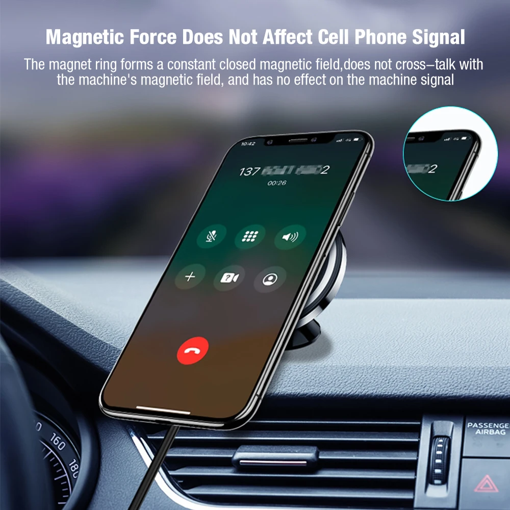 Description Picture 5 of itemFor MagSafe Magnetic Car Air Vent Wireless Charger Mount 15W Fast Wireless Charging Phone Holder for iPhone 13 12 mini Pro Max