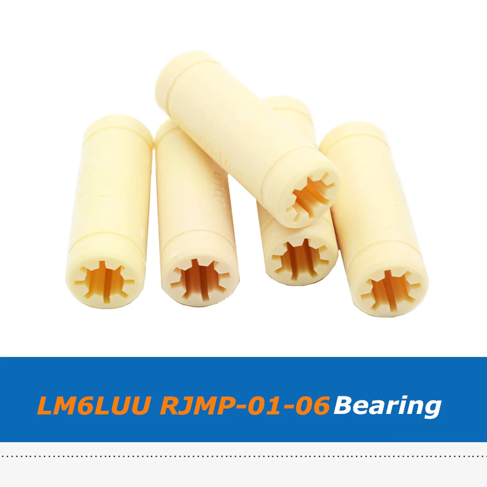 2pcs/lot Plastic Lengthen LM6LUU RJMPT-01-06 Linear Ball Bearing Bush Bushing for CNC UTMK Reprap 3D Printer Parts
