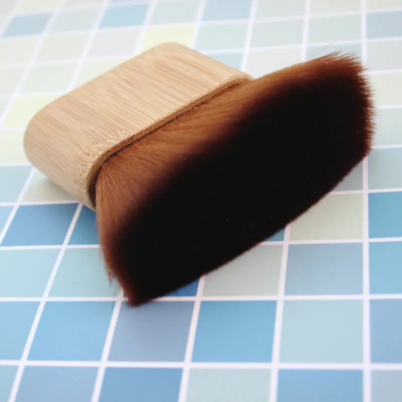 Description Picture 5 of itemMakeup brush Body brush Bamboo flat brush Loose paint bamboo handle beauty salon tool Shredding hair sweep barber brush